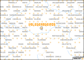 map of Vale de Madeiros