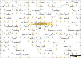 map of Vale de Moreiro