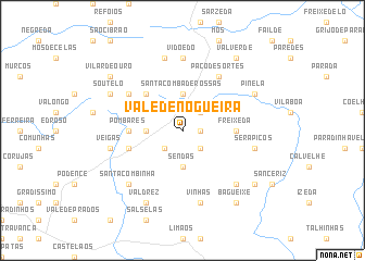 map of Vale de Nogueira