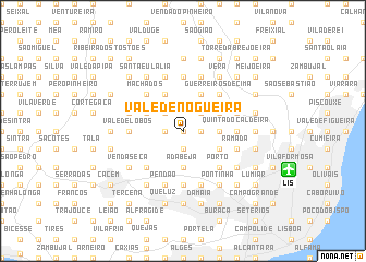 map of Vale de Nogueira