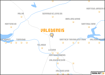 map of Vale de Reis