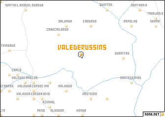 map of Vale de Russins