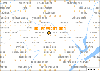 map of Vale de Santiago