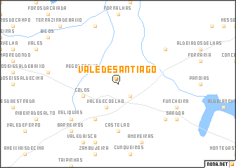 map of Vale de Santiago