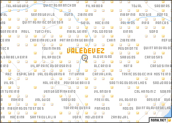 map of Vale de Vez