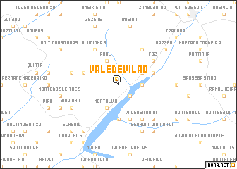 map of Vale de Vilão
