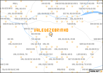 map of Vale de Zebrinho