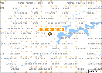 map of Vale do Barco