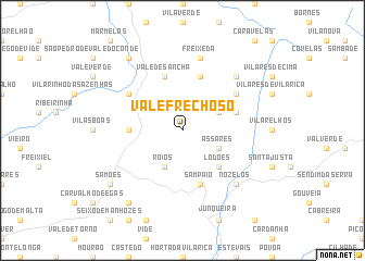 map of Vale Frechoso