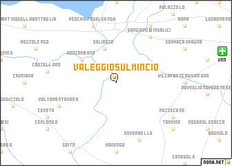 map of Valeggio sul Mincio