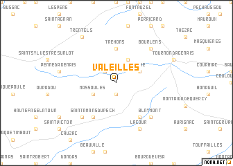 map of Valeilles