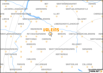 map of Valeins