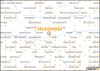 map of Valeiskreek