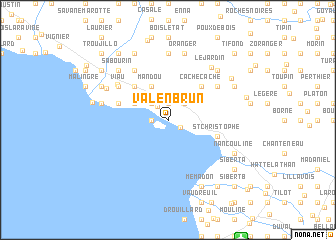 map of Valenbrun