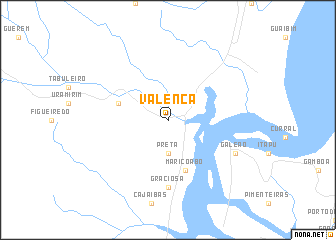 map of Valença