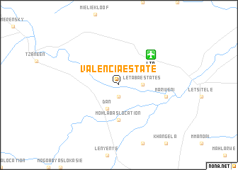 map of Valencia Estate