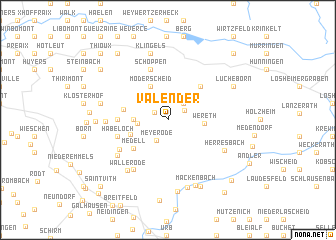 map of Valender