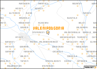 map of Văleni-Podgoria