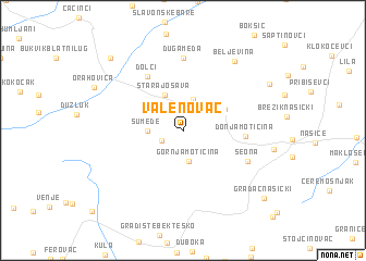 map of Valenovac