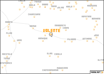 map of Valente