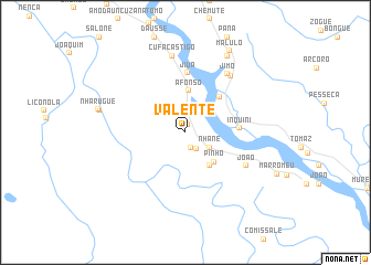 map of Valente