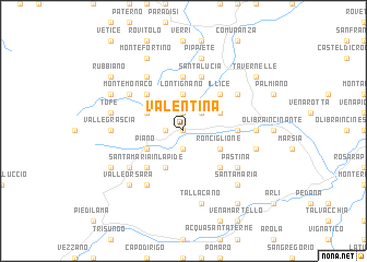 map of Valentina