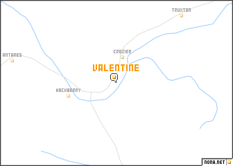 map of Valentine