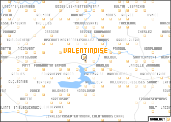 map of Valentinoise