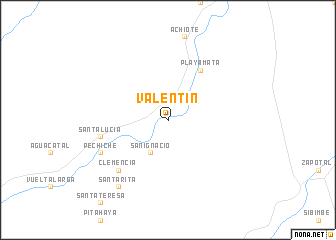map of Valentín