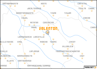 map of Valentón