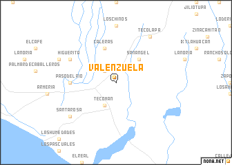 map of Valenzuela