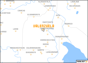 map of Valenzuela