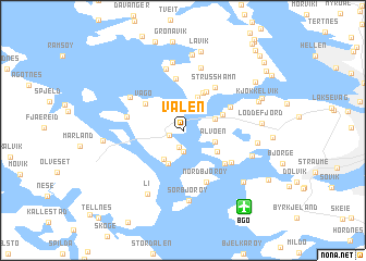 map of Valen