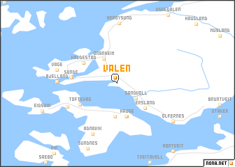 map of Valen