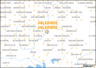 map of Valeriano