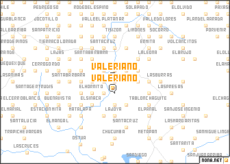 map of Valeriano