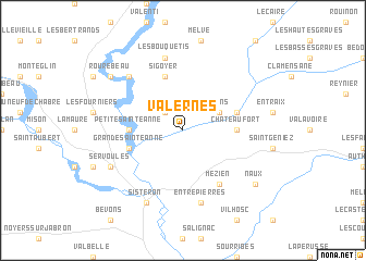 map of Valernes