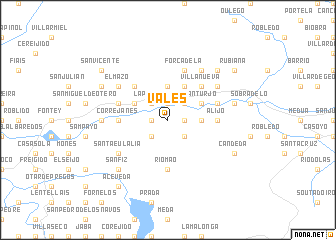 map of Vales