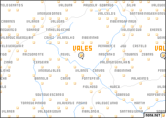 map of Vales