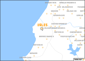 map of Vales