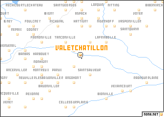 map of Val-et-Châtillon