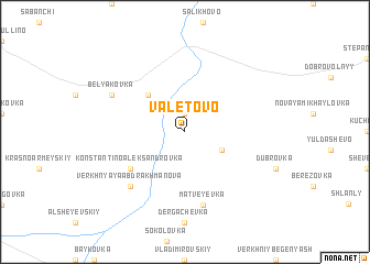 map of Valetovo