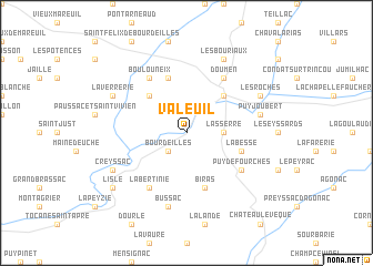 map of Valeuil