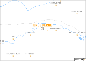 map of Vale Verde