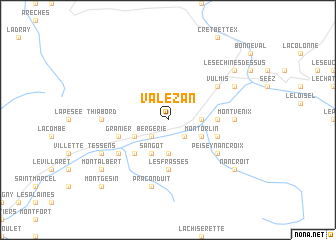 map of Valezan