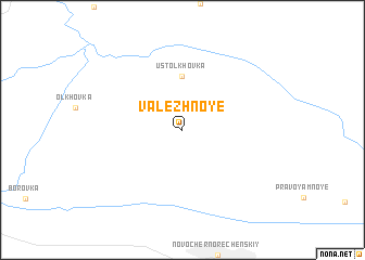 map of Valezhnoye