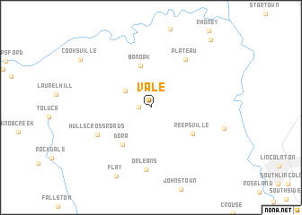 map of Vale