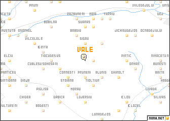 map of Vale