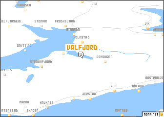 map of Valfjord