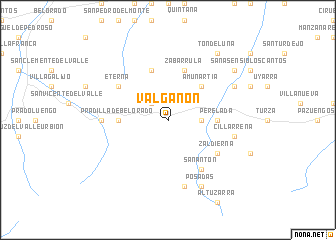 map of Valgañón